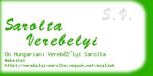 sarolta verebelyi business card